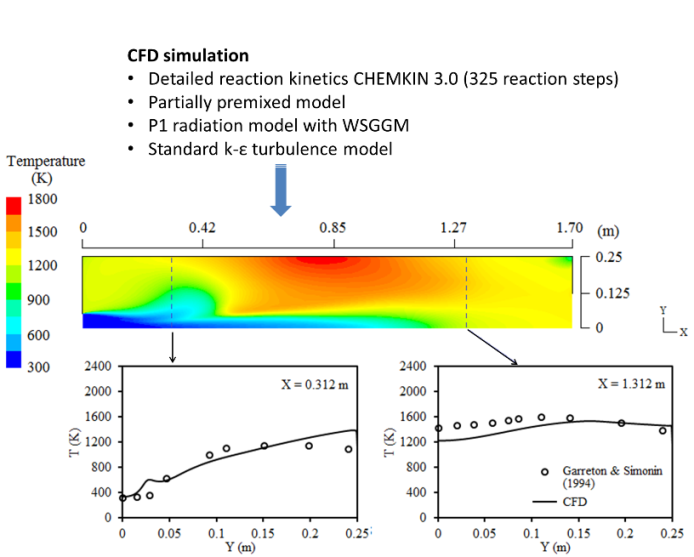 A Computational Fluid Dynamics Study of Turbulence, Radiation, and